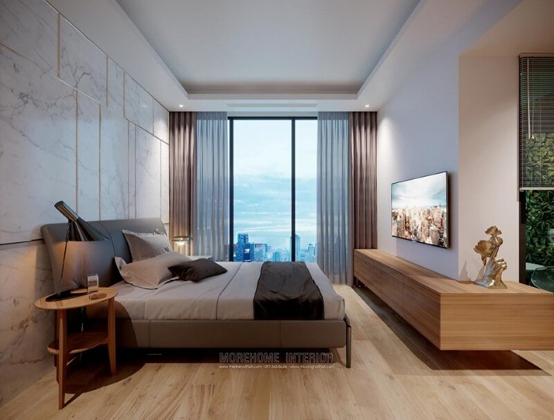 Xu hướng lựa chọn giường ngủ hiện đạiđược các gia đình trẻ hiện nay lựa chọn Thiết kế chung cư